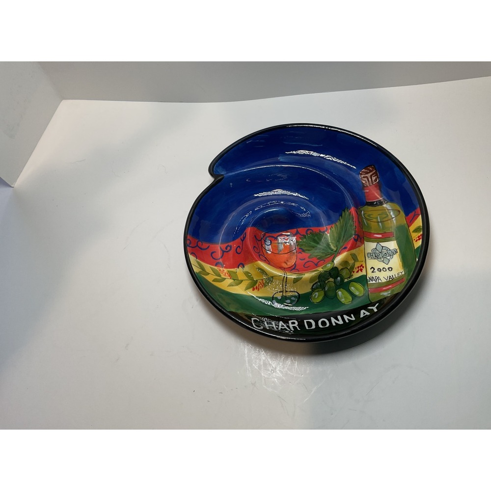 Sonoma Ceramic Chardonnay Snack Serving Dish‎ Dishwasher Safe